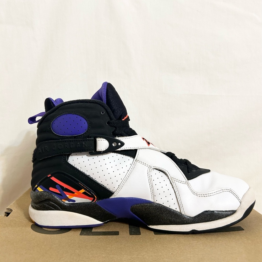 Jordan Retro 8 Three Peat size 8 305381-142 2015 PRE-OWNED - Picture 3 of 10